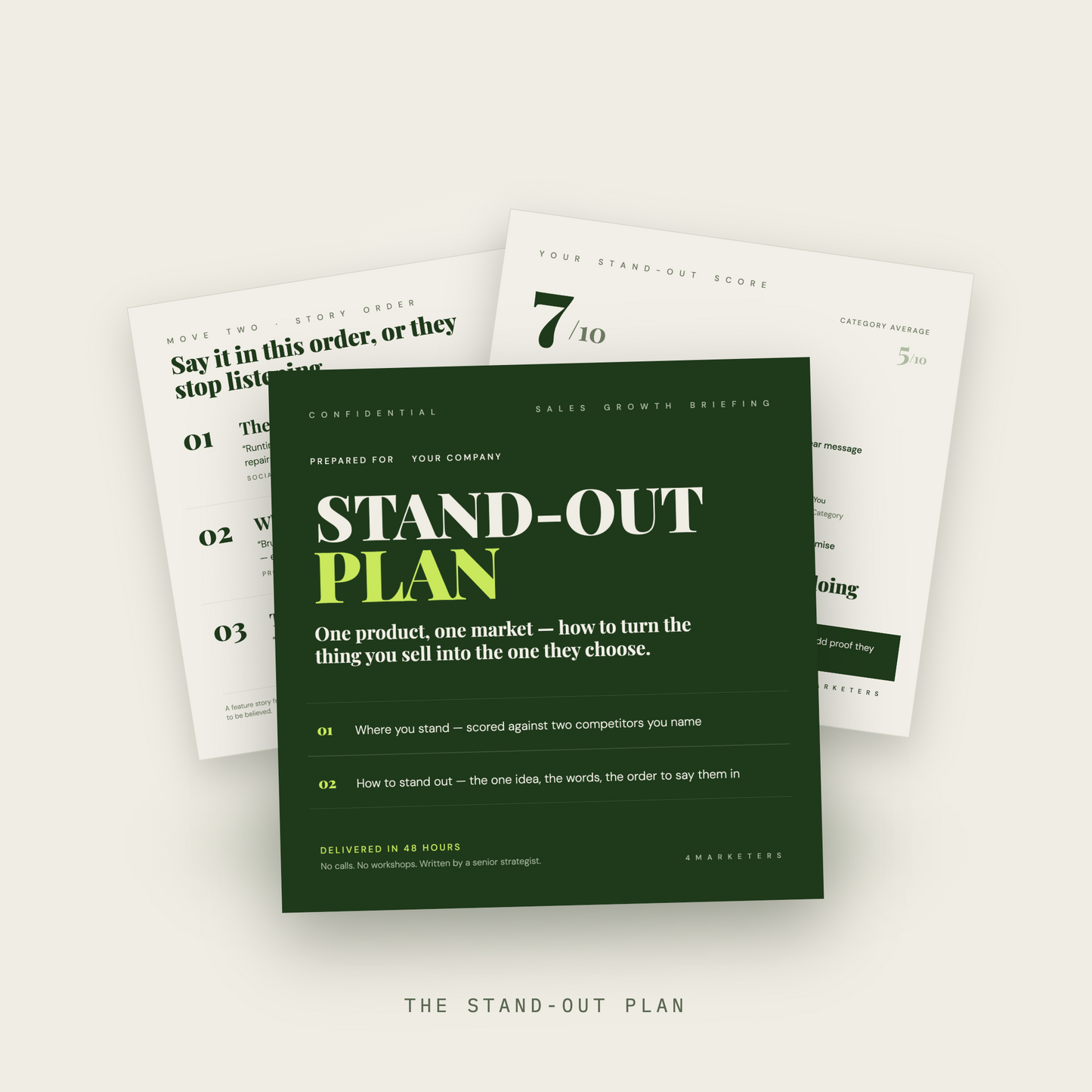 The Stand-Out Plan + Debrief Call
