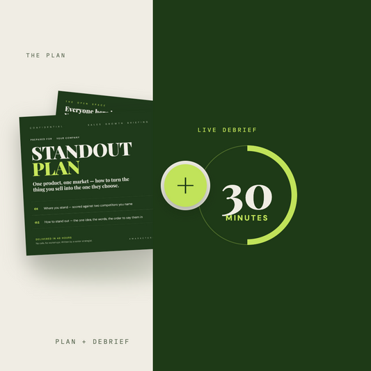 The Stand-Out Plan + Debrief Call